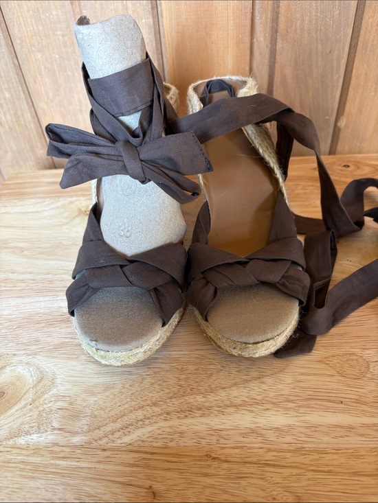 Old Navy Shoes - Old Navy Jute Ankle Wrap Sandal